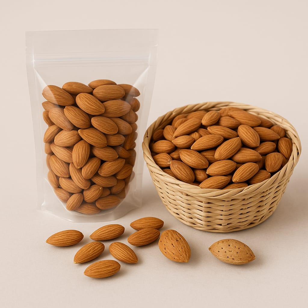 Mandorle sgusciate al naturale di Sicilia, dolci e croccanti